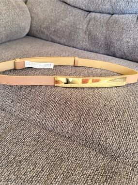 The Limited tan & gold belt
